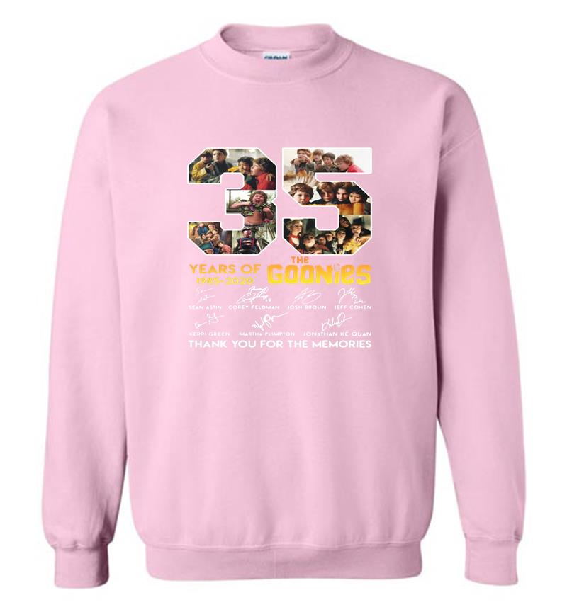 Inktee Store - 35Th Years Of The Goonies 1985-2020 Signature Sweatshirt Image