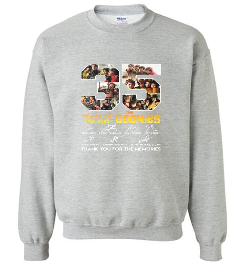 Inktee Store - 35Th Years Of The Goonies 1985-2020 Signature Sweatshirt Image