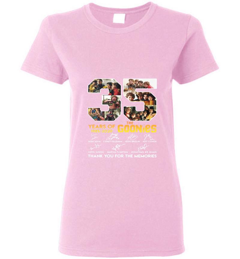 Inktee Store - 35Th Years Of The Goonies 1985-2020 Signature Womens T-Shirt Image