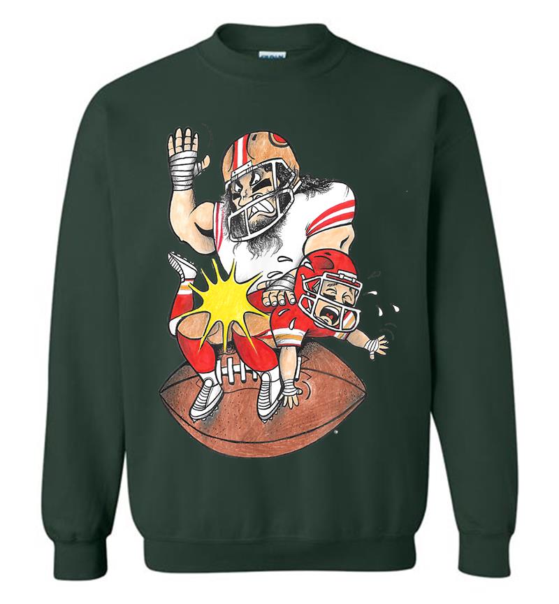 Inktee Store - 49 Beat Spanks Kansas Super Funny Game Cartoon Sf Football Sweatshirt Image