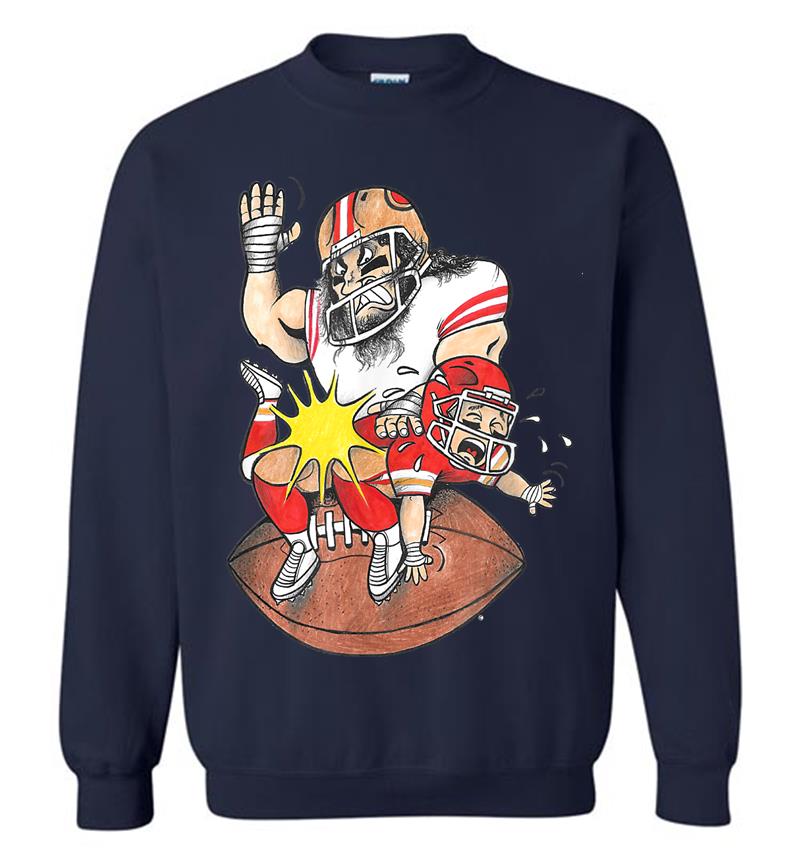 Inktee Store - 49 Beat Spanks Kansas Super Funny Game Cartoon Sf Football Sweatshirt Image