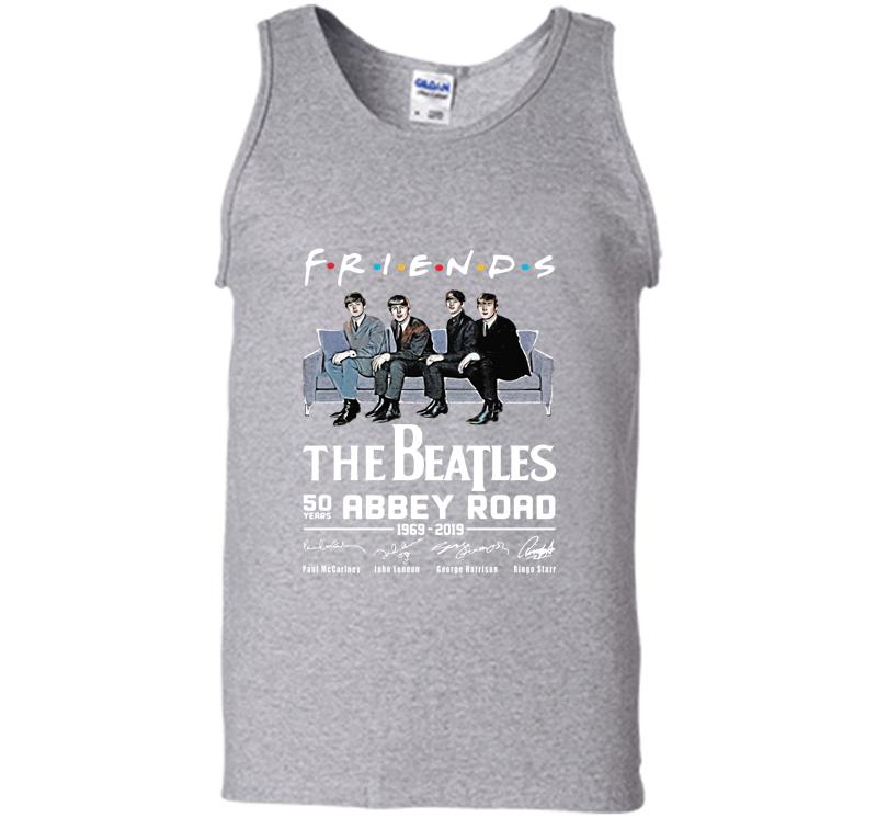 Inktee Store - 50Th Abbey Road Years The Beatles Friends Tv Show 1969-2019 Signature Mens Tank Top Image