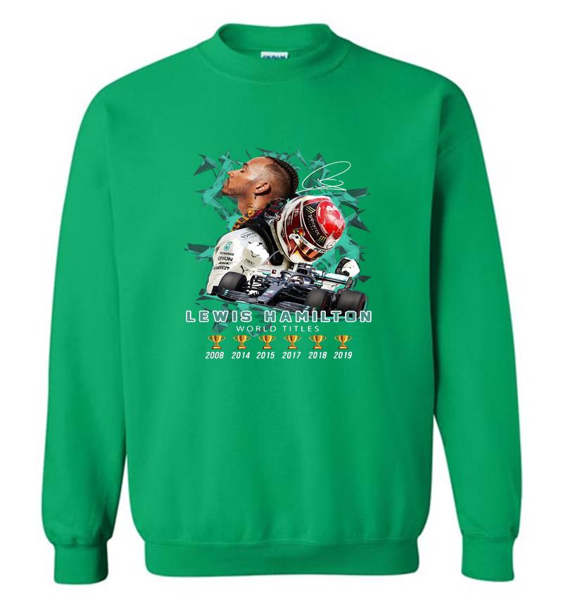 Inktee Store - 6Th Champions Lewis Hamilton World Titles Sweatshirt Image
