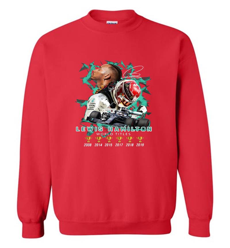 Inktee Store - 6Th Champions Lewis Hamilton World Titles Sweatshirt Image