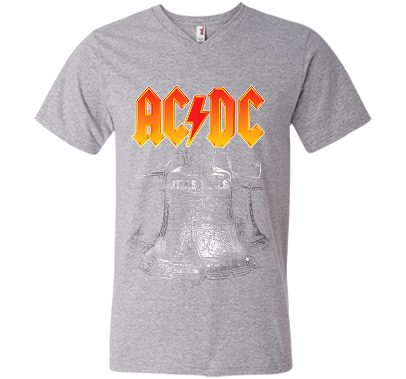 Inktee Store - Acdc Hells Bells V-Neck T-Shirt Image