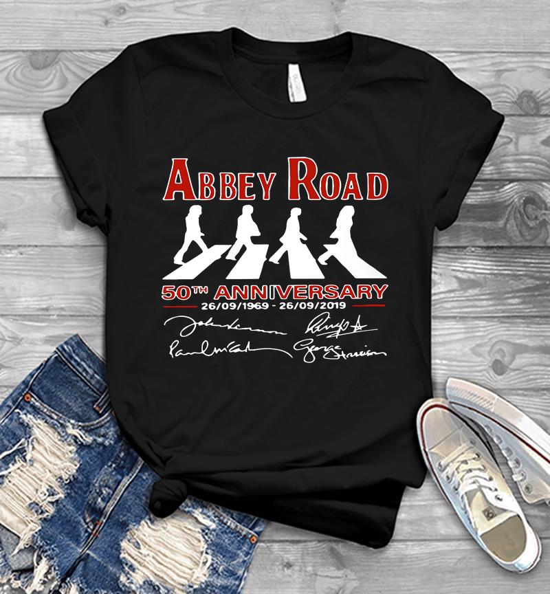 Abbey Road 50th Anniversary 1969-2019 Signature Mens T-shirt