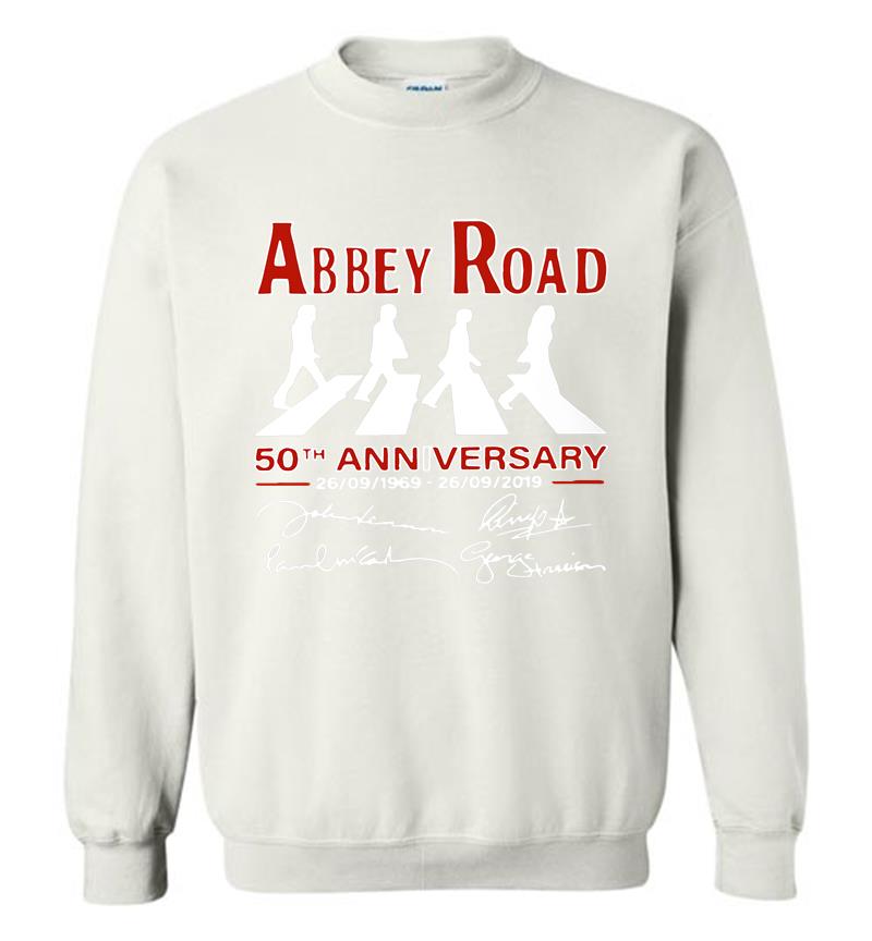 Inktee Store - Abbey Road 50Th Anniversary 1969-2019 Signature Sweatshirt Image