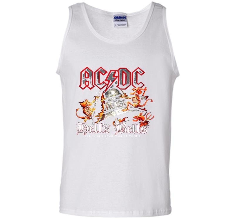 Inktee Store - Acdc Hell’s Bells I Got My Bell Gonna Take You To Hell Mens Tank Top Image