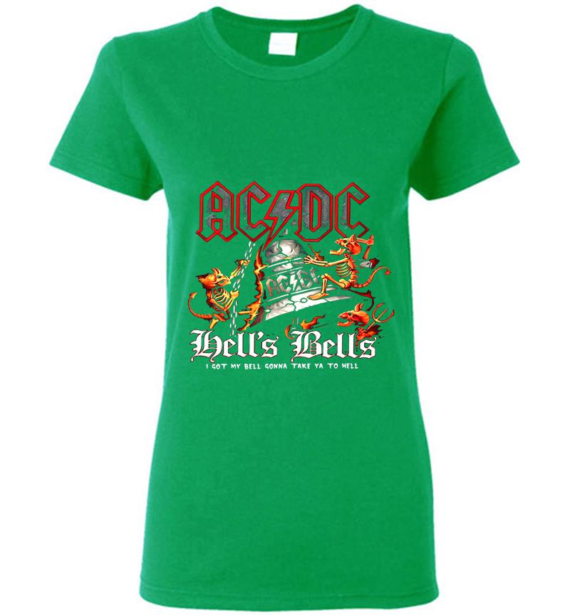 Inktee Store - Acdc Hell’s Bells I Got My Bell Gonna Take You To Hell Womens T-Shirt Image
