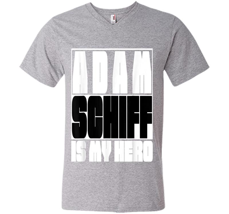 Inktee Store - Adam Schiff Is My Hero V-Neck T-Shirt Image