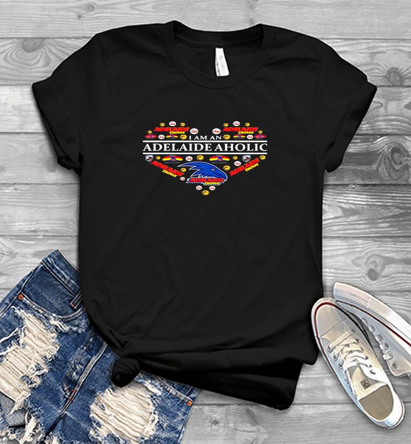 Adelaide Football Club Adelaide Aholic Heart Mens T-shirt