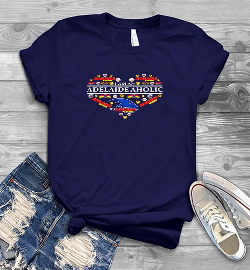 Inktee Store - Adelaide Football Club Adelaide Aholic Heart Mens T-Shirt Image