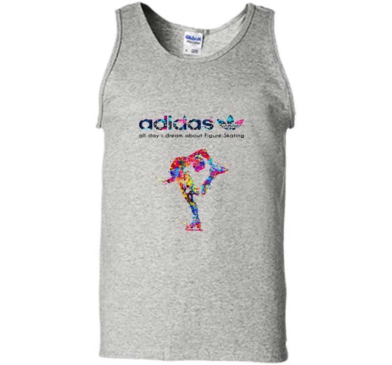 Adidas Logo All Day I Dream About Figure Skating Mens Tank Top
