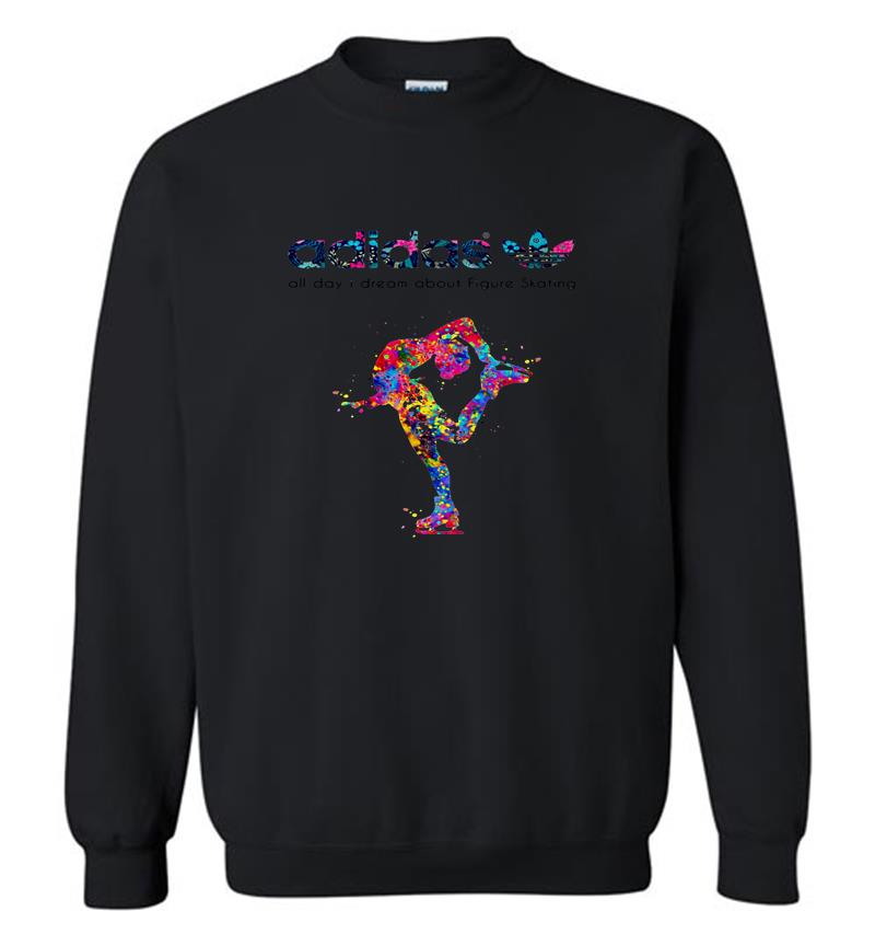 Adidas Logo All Day I Dream About Figure Skating Sweatshirt