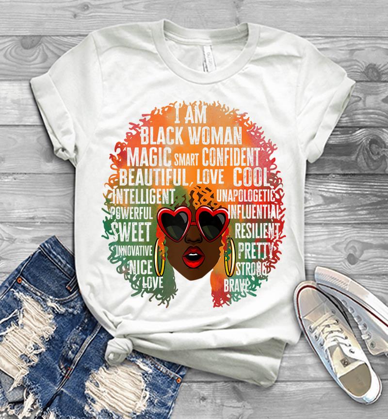 Inktee Store - African-American Queen I Am Black Woman History Month Pride Mens T-Shirt Image