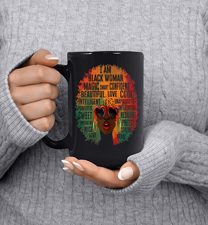 African-american Queen I Am Black Woman History Month Pride Mug