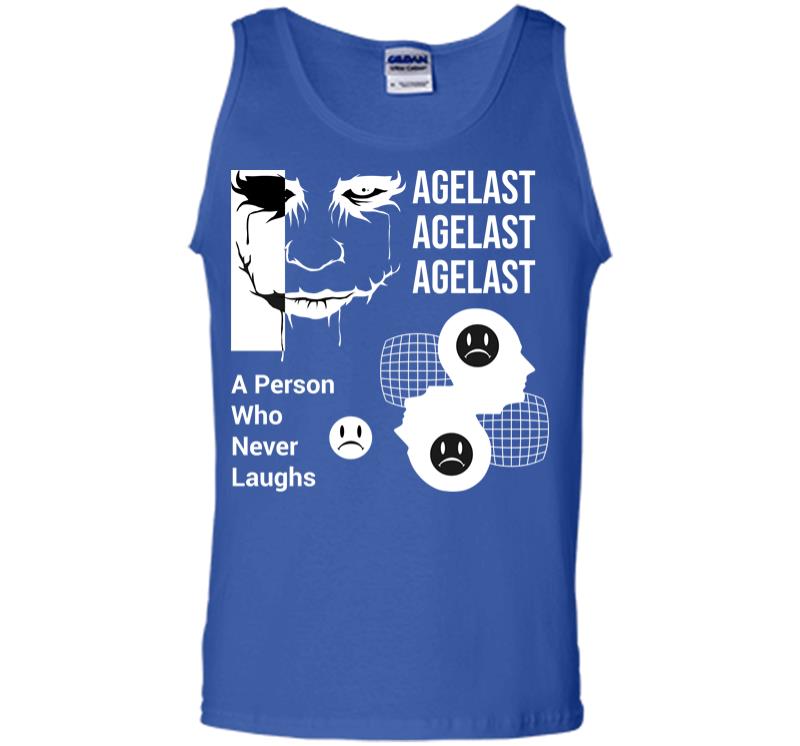 Inktee Store - Agelast A Person Who Never Laughs Men Tank Top Image