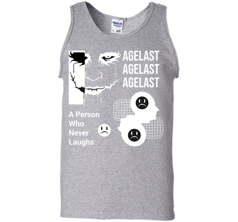 Inktee Store - Agelast A Person Who Never Laughs Men Tank Top Image