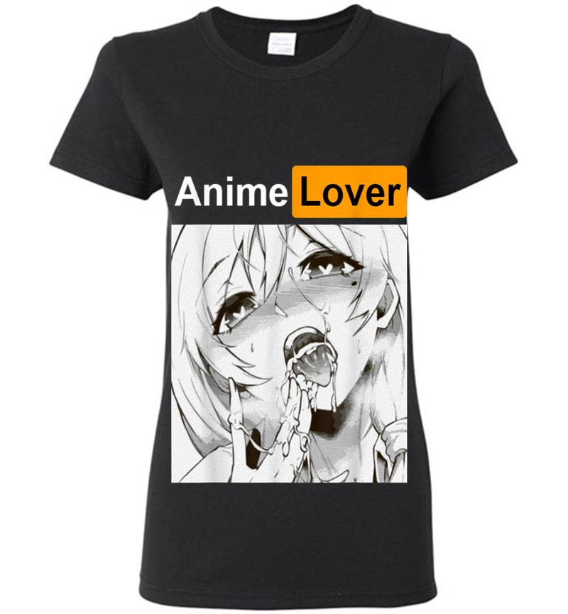 Ahegao Lovers Anime Manga Sexy Mdchen Gesicht Hentai Ecchi Womens T-Shirt