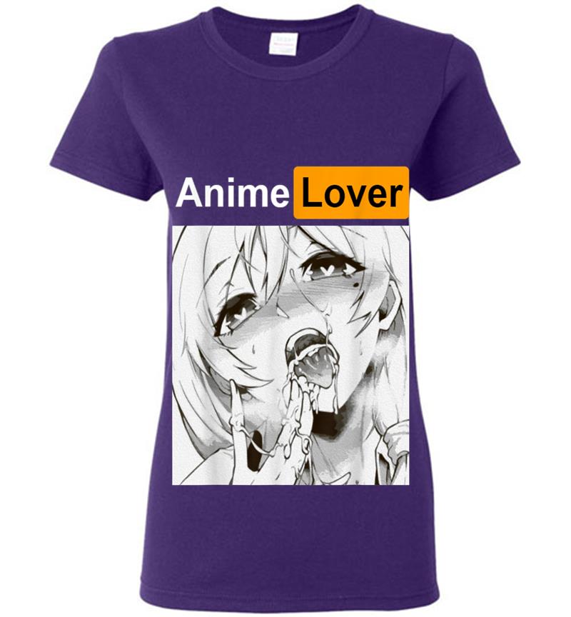 Inktee Store - Ahegao Lovers Anime Manga Sexy Mdchen Gesicht Hentai Ecchi Womens T-Shirt Image