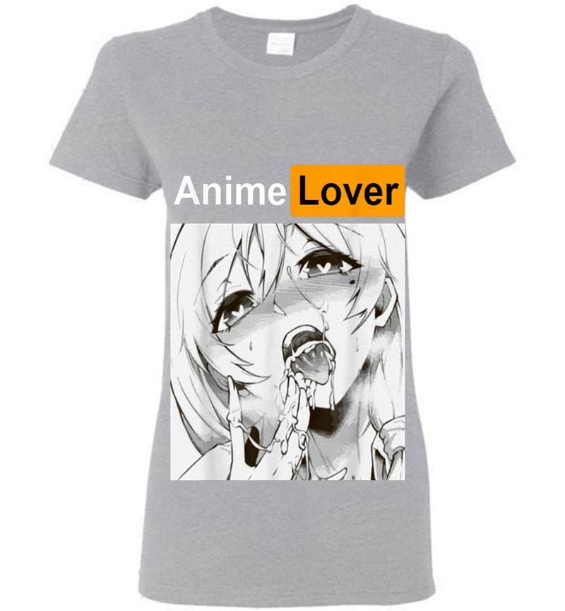Inktee Store - Ahegao Lovers Anime Manga Sexy Mdchen Gesicht Hentai Ecchi Womens T-Shirt Image