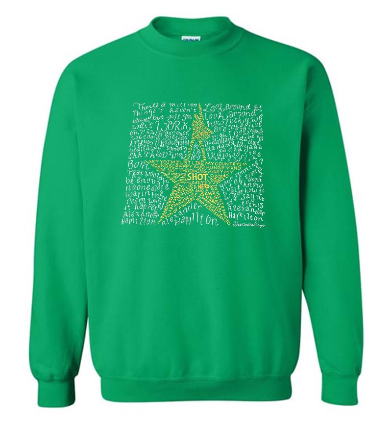 Inktee Store - Alexander Hamilton Lyrics Sweatshirt Image