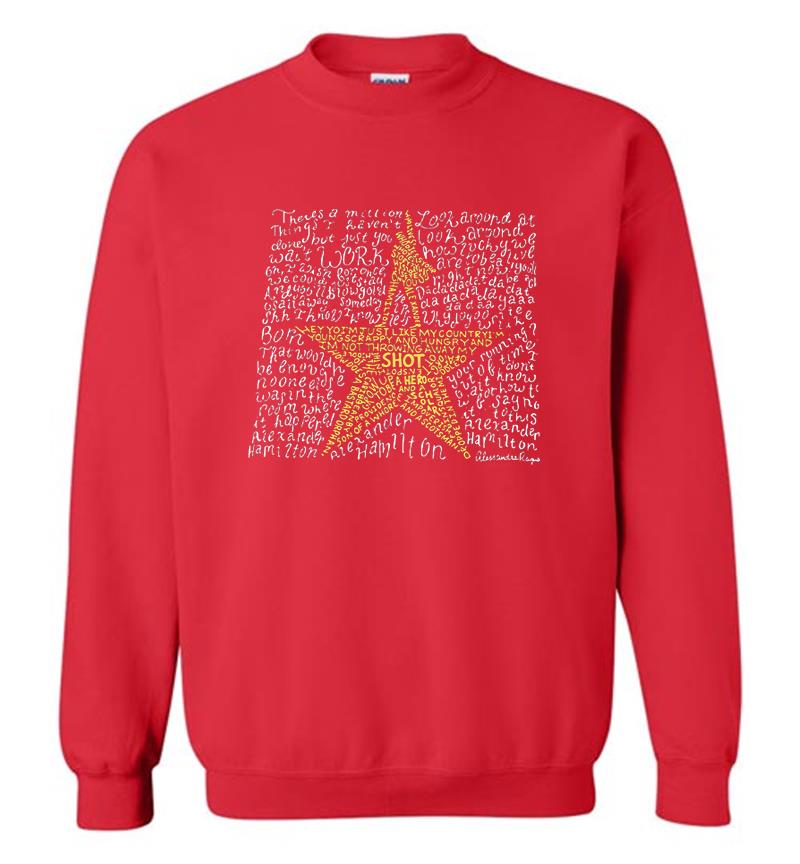 Inktee Store - Alexander Hamilton Lyrics Sweatshirt Image