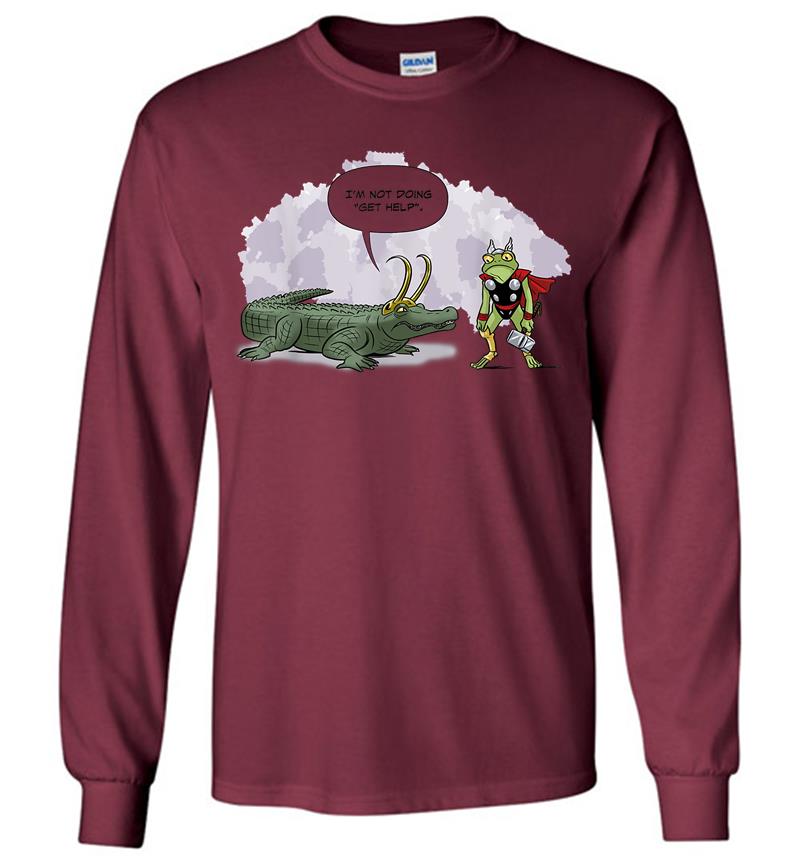 Inktee Store - Alligator Loki Gator Croki Crocodile God Of Mischief Marvel Long Sleeve T-Shirt Image