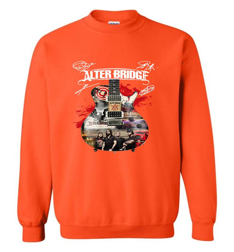 Inktee Store - Alter Bridge Rock Band Guitar Signature Sweatshirt Image