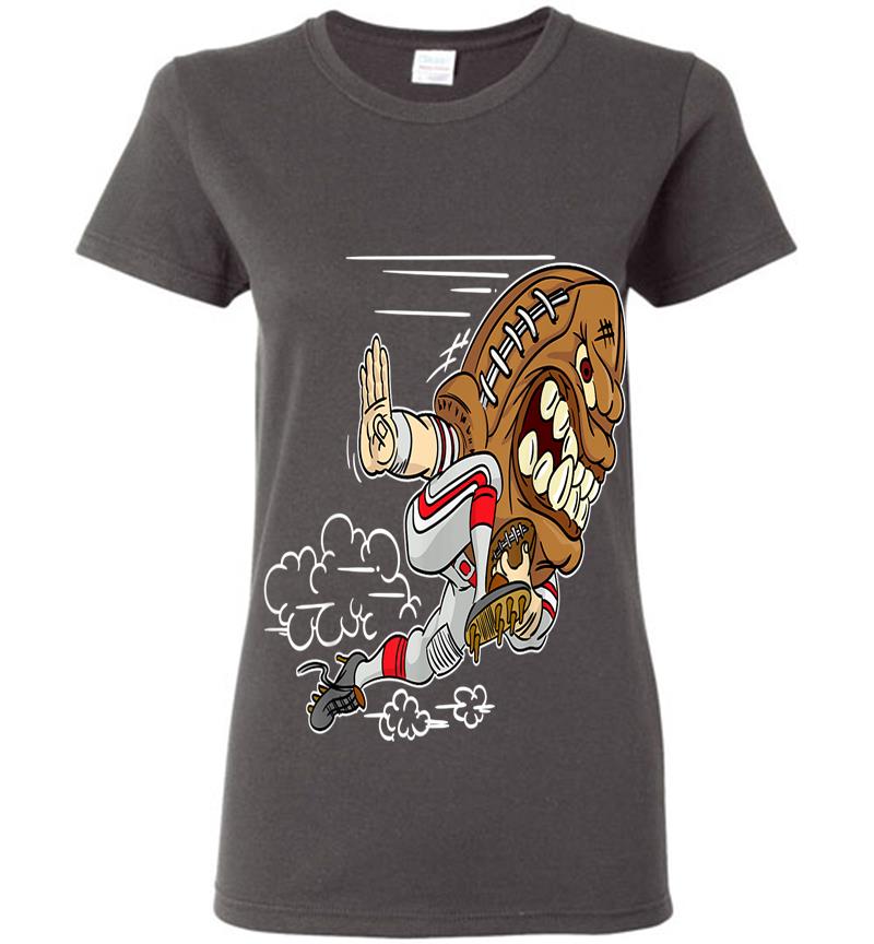 Inktee Store - American Football Quarterback Team Offense Defense Womens T-Shirt Image