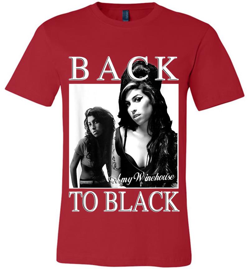 Inktee Store - Amy Winehouse Official Back To Black Premium T-Shirt Image
