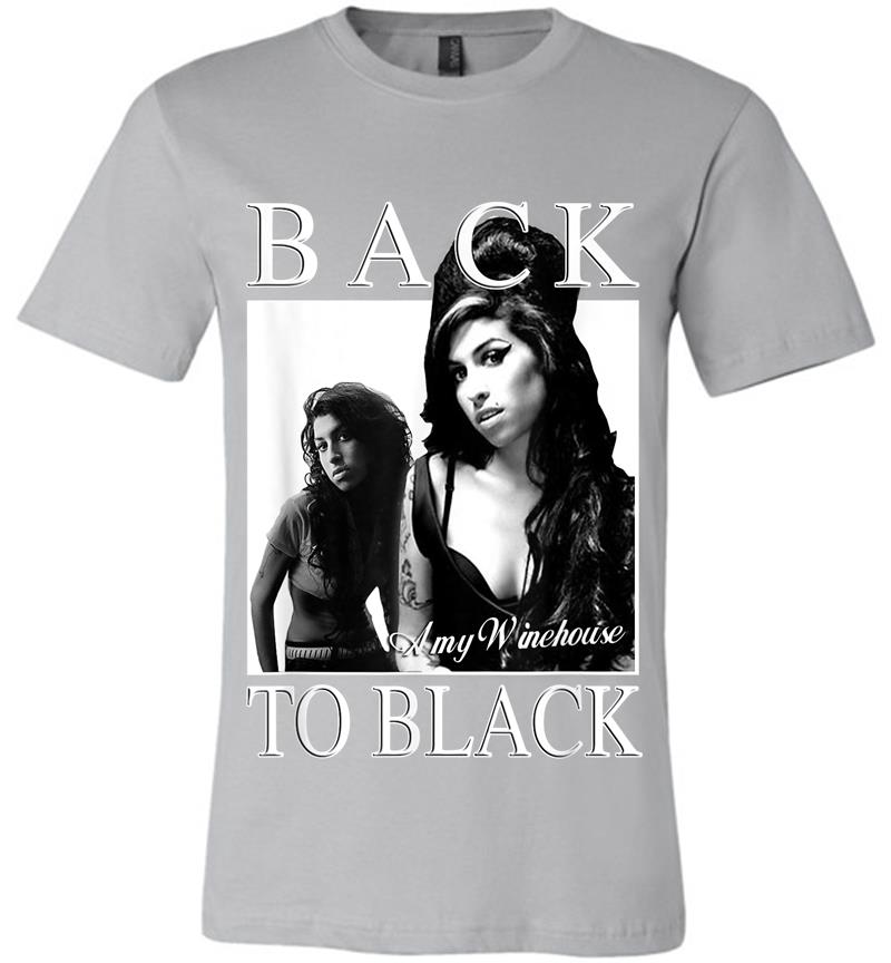 Inktee Store - Amy Winehouse Official Back To Black Premium T-Shirt Image