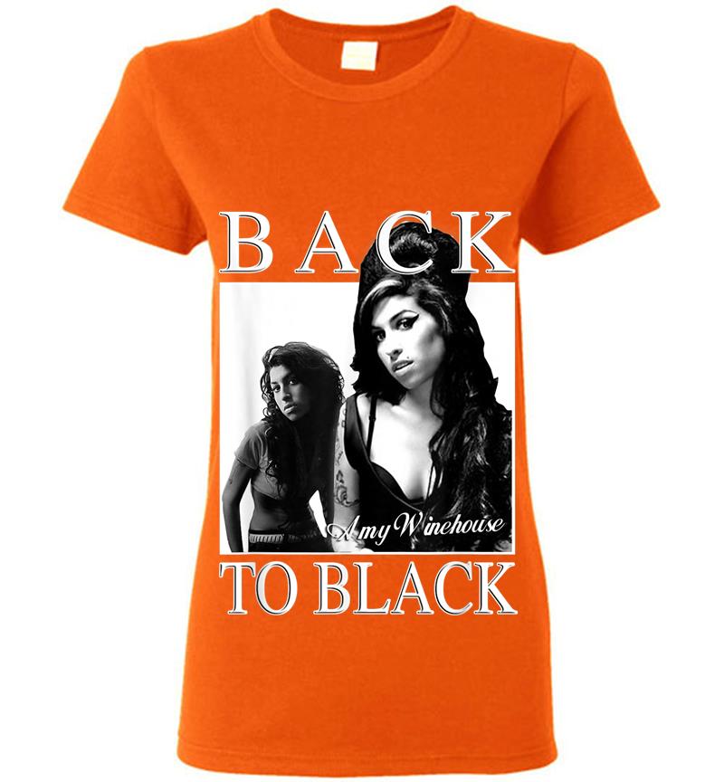Inktee Store - Amy Winehouse Official Back To Black Womens T-Shirt Image