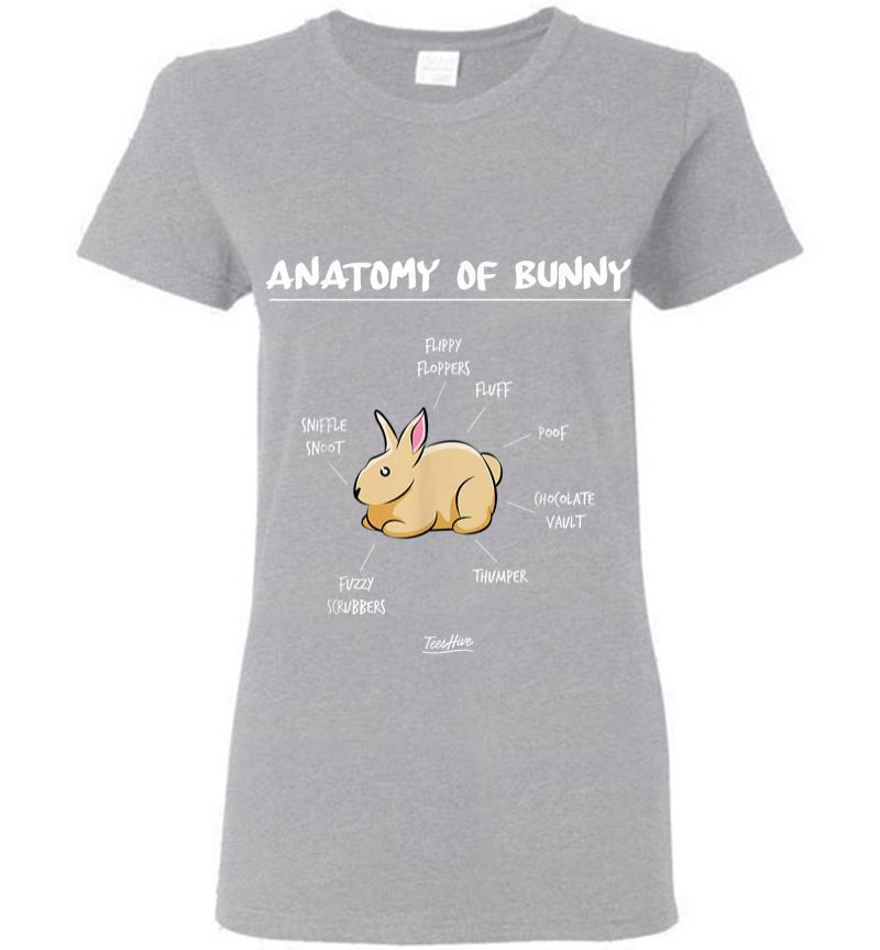 Inktee Store - Anatomy Of A Bunny Gifts For Bunny Lovers Funny Rabbit Gifts Women T-Shirt Image