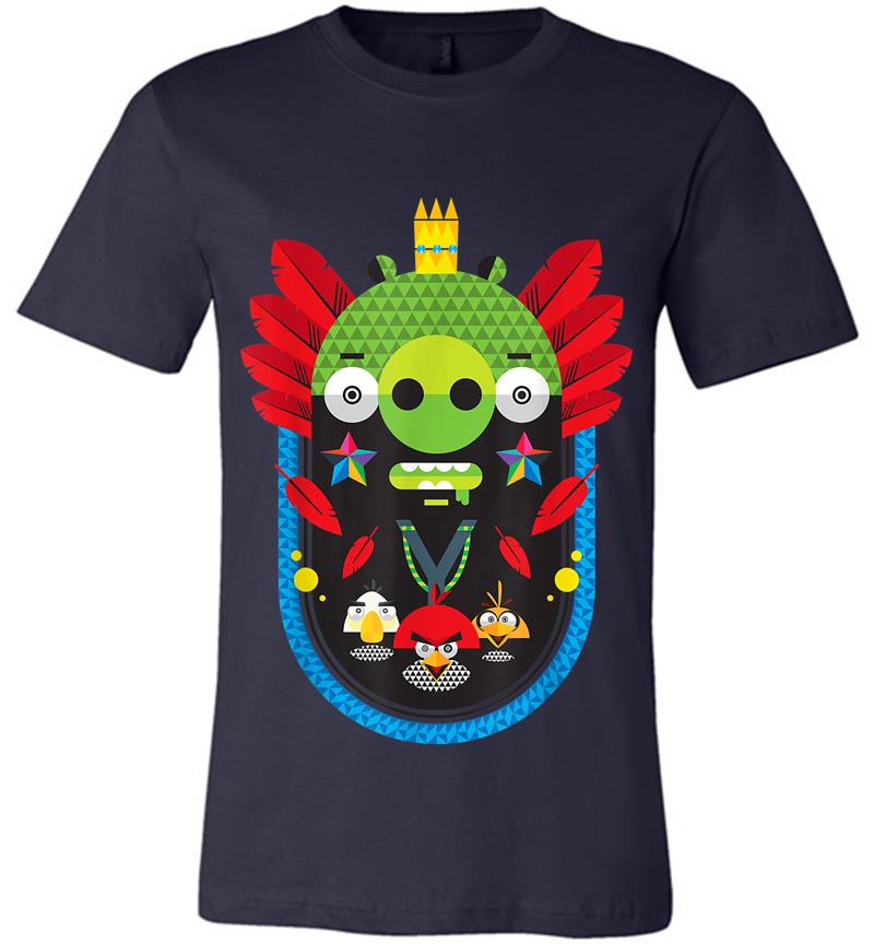 Inktee Store - Angry Birds Pig King Geometric Official Merchandise Premium T-Shirt Image