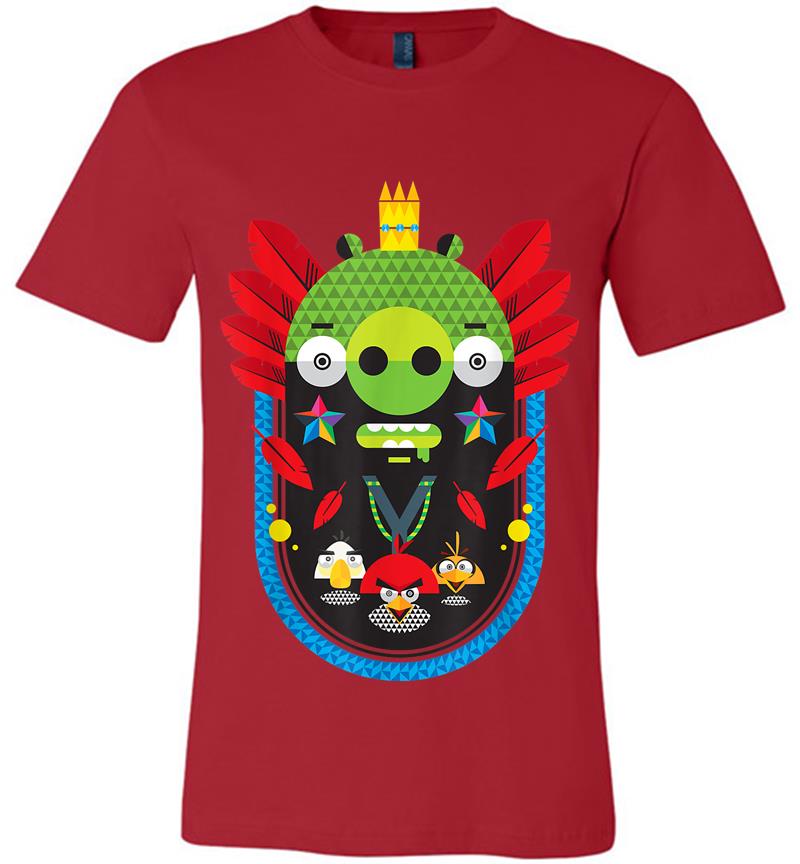 Inktee Store - Angry Birds Pig King Geometric Official Merchandise Premium T-Shirt Image