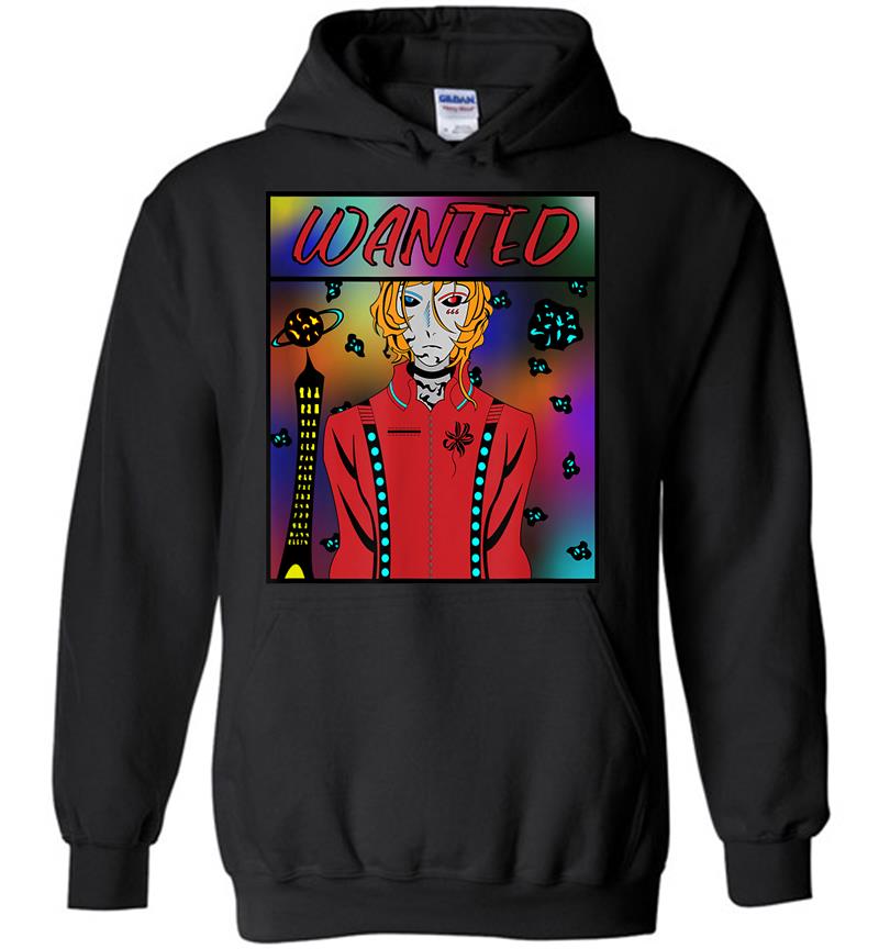 Anime Alien Wanted Poster Throughout The Galaxy Hoodies
