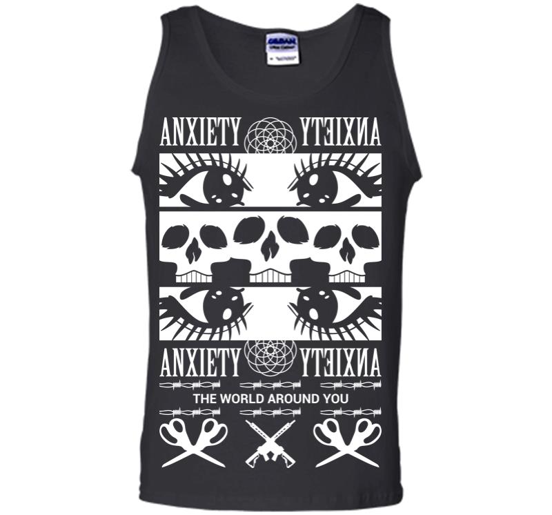Anxiety the World Around You Men Tank Top
