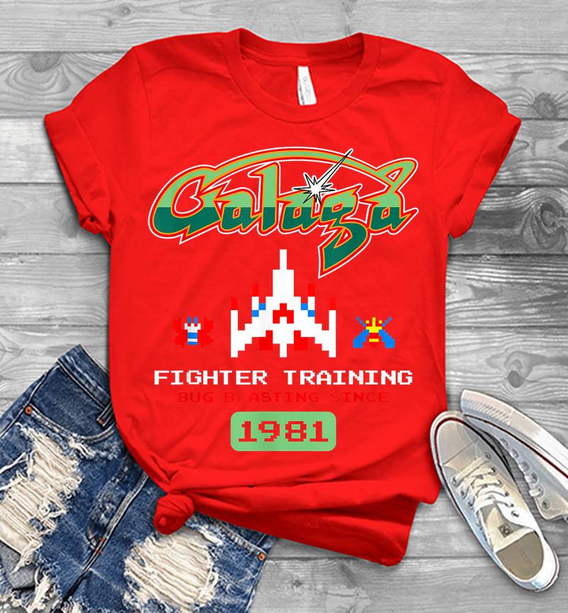 Inktee Store - Arcade Galaga Video Game Retro Vintage 80S Invader Space Mens T-Shirt Image