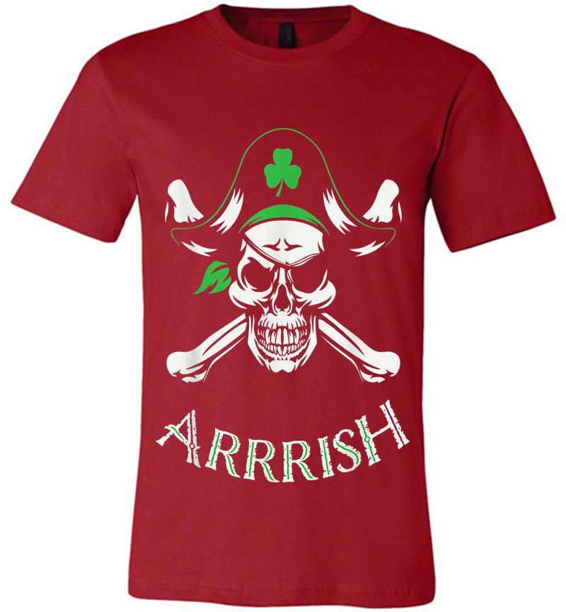 Inktee Store - Arrish Irish Pirate St Patricks Day Premium T-Shirt Image