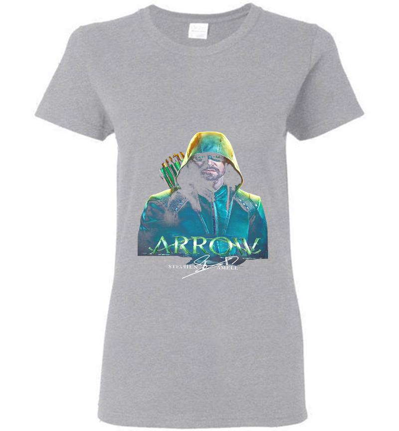 Inktee Store - Arrow Stephen Amell Signature Womens T-Shirt Image