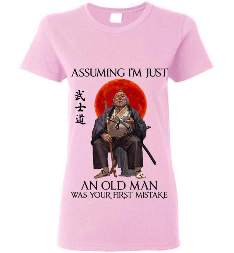 Inktee Store - Assuming I'M Just An Old Man Was Your First Mistake Womens T-Shirt Image