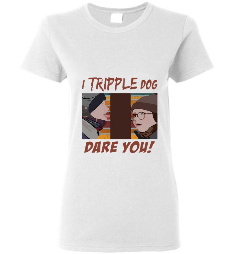 Inktee Store - Ata Boy A Christmas Story I Tripple Dog Dare You Womens T-Shirt Image