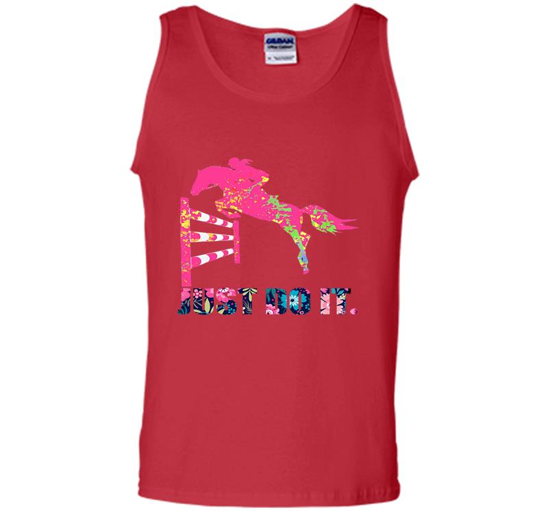 Inktee Store - Athlete Horse Racing Just Do I Mens Tank Top Image