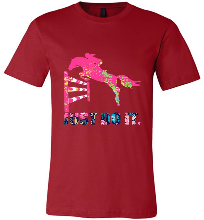 Inktee Store - Athlete Horse Racing Just Do I Premium T-Shirt Image