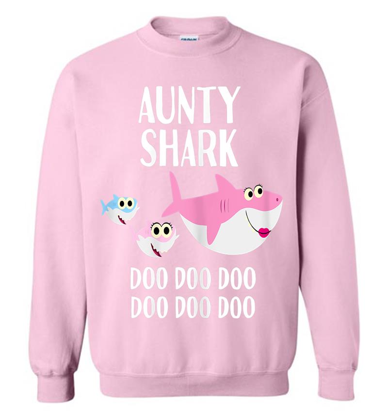 Inktee Store - Aunty Shark Doo Doo Aunty Shark For Aunt Auntie Sweatshirt Image