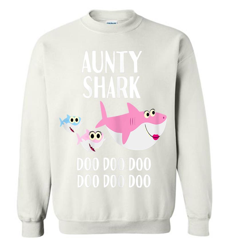 Inktee Store - Aunty Shark Doo Doo Aunty Shark For Aunt Auntie Sweatshirt Image