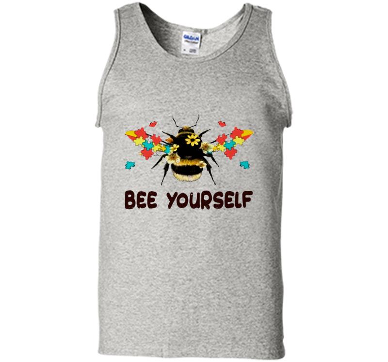 Autism Flower Bee Yourself Mens Tank Top