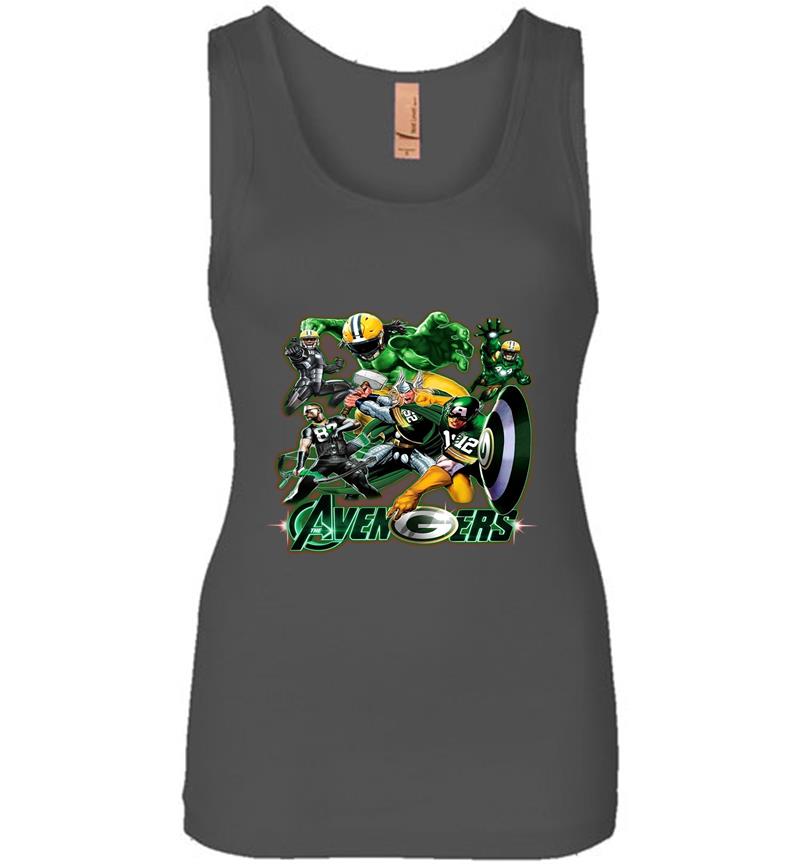 Inktee Store - Avengers Endgame Green Bay Packers Womens Jersey Tank Top Image