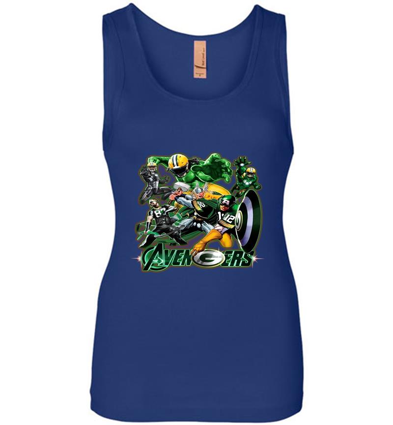 Inktee Store - Avengers Endgame Green Bay Packers Womens Jersey Tank Top Image